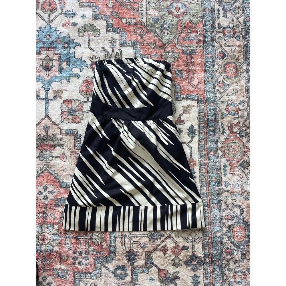 Black and white striped strapless dress NWT from The Limited 0 Y2K